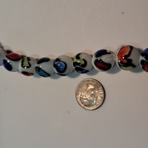Colorful vintage beads for jewelry making